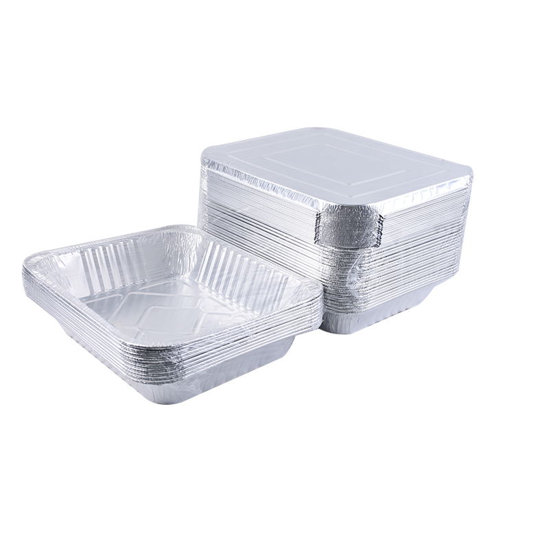 8x8 Aluminum Foil Pans with Lids