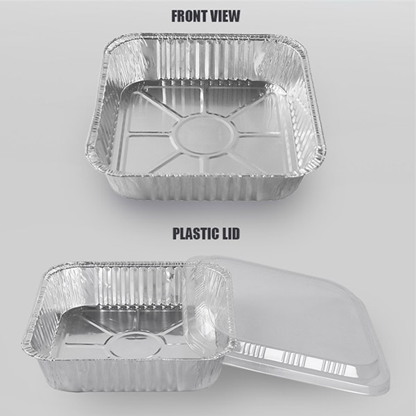 8x8 Aluminum Foil Pans with Lids