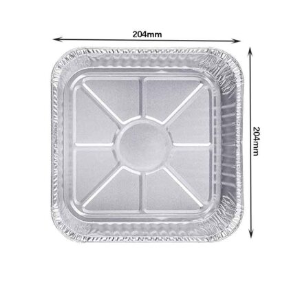 8 inch square foil tray